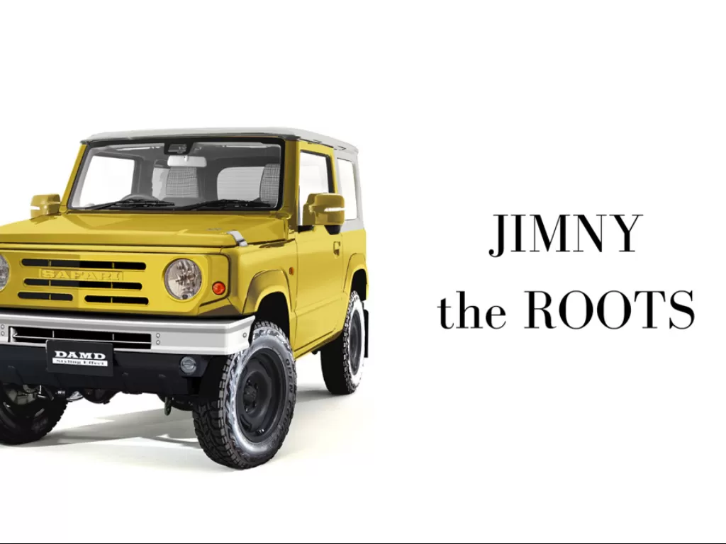 Tampilan paket body kit Roots milik DAMD pada Suzuki Jimny. (gaadiwaadi.com)