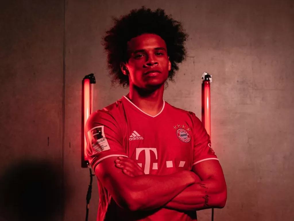 Leroy Sane berseragam Bayern Munchen. (Instagram/leroysane19)