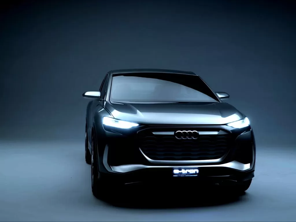 Tampilan teaser Audi Q4 E-Tron Concept. (Audi)