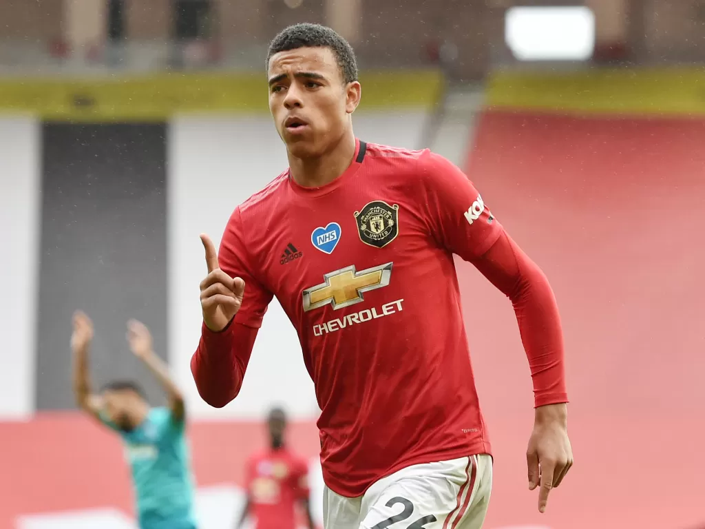 Winger Manchester United, Mason Greenwood. (Peter Powell/Pool via REUTERS)