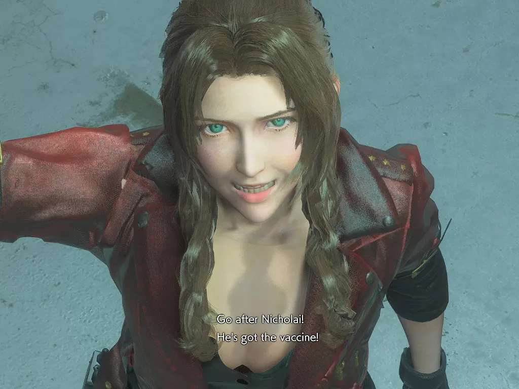 Karakter Aerith di Resident Evi 3 Remake (photo/Nexus Mod)