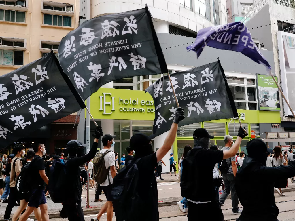 Para demonstran di Hong Kong. (Photo/REUTERS/Tyrone Siu)