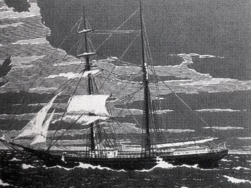 Ilustrasi kapal Mary Celeste. (Wikimedia Commons)
