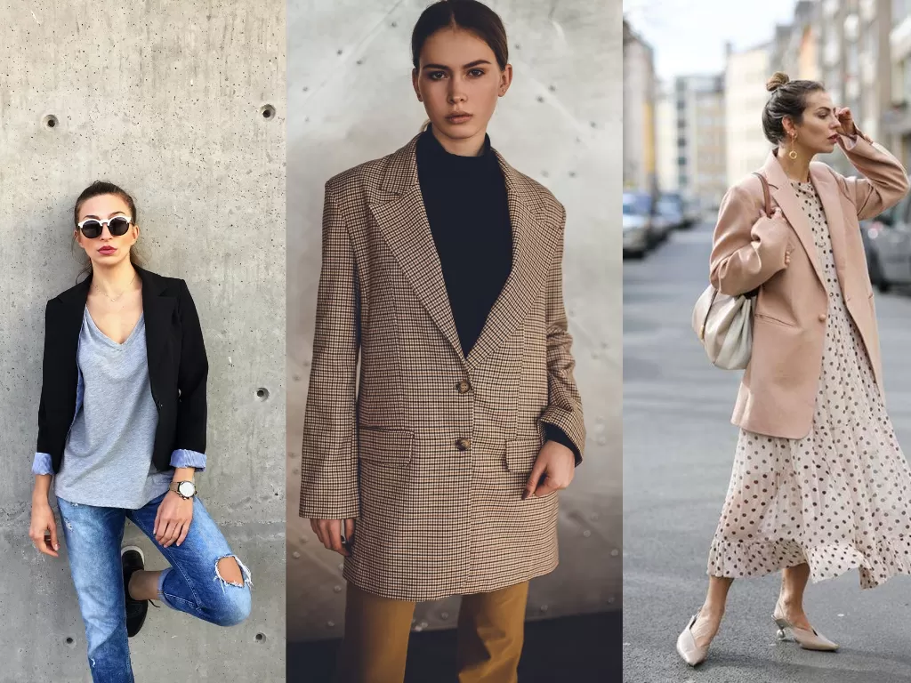 Fesyen dengan blazer (Pexels/Apostolos Vamvouras/Konstantin Mishchenko/Popsugar.com)