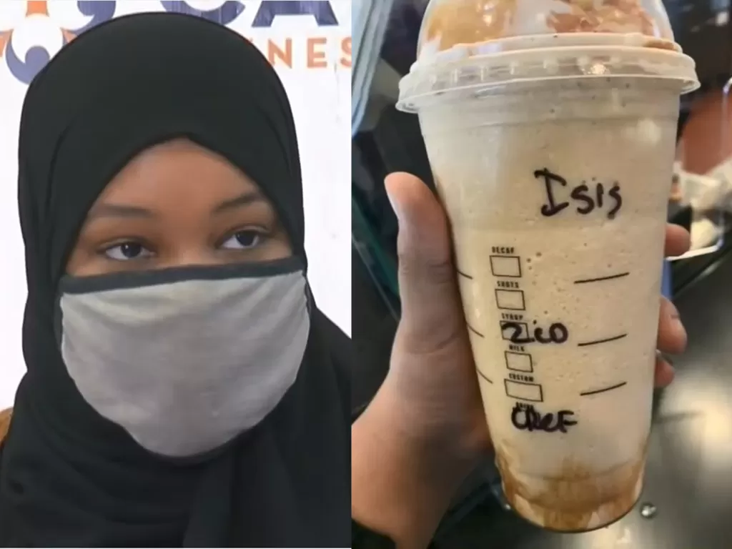Wanita ini diberi nama ISIS di gelas Starbucks (Screenshot/YouTube/WCCO - CBS Minnesota)