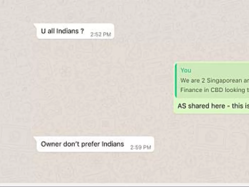 Curhatan warganet  keturunan India sulit sewa rumah di Singapura. (Screenshoot/Facebook/Siddharth Karthik)