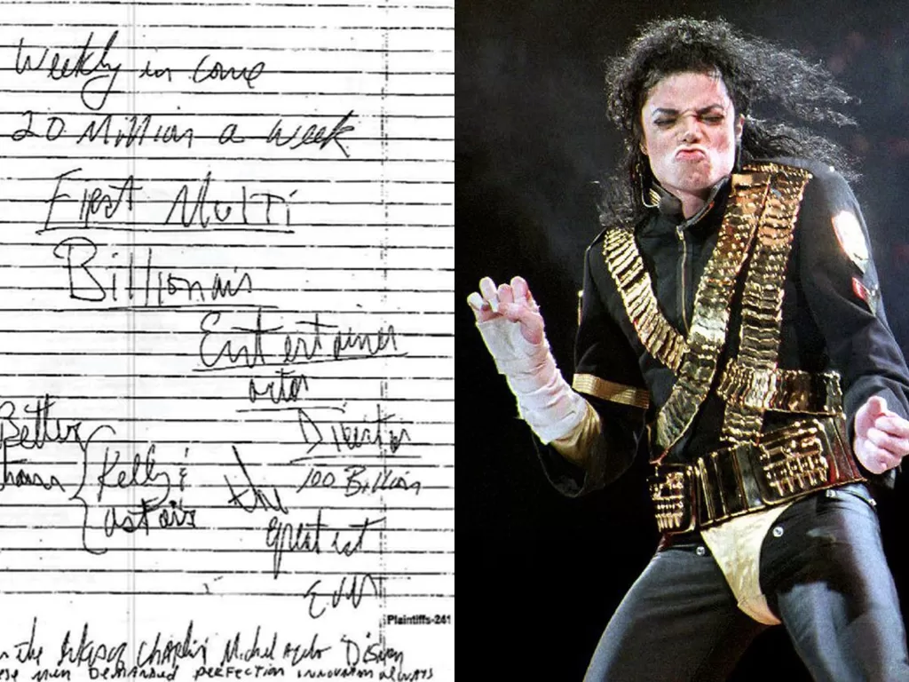 Catatan harian Michael Jackson. (Foto: The Mirror)