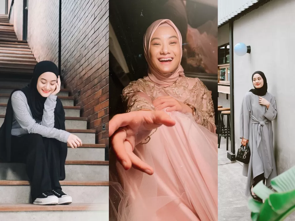 Gaya hijab simpel Dinda (Instagram/@dindahw)