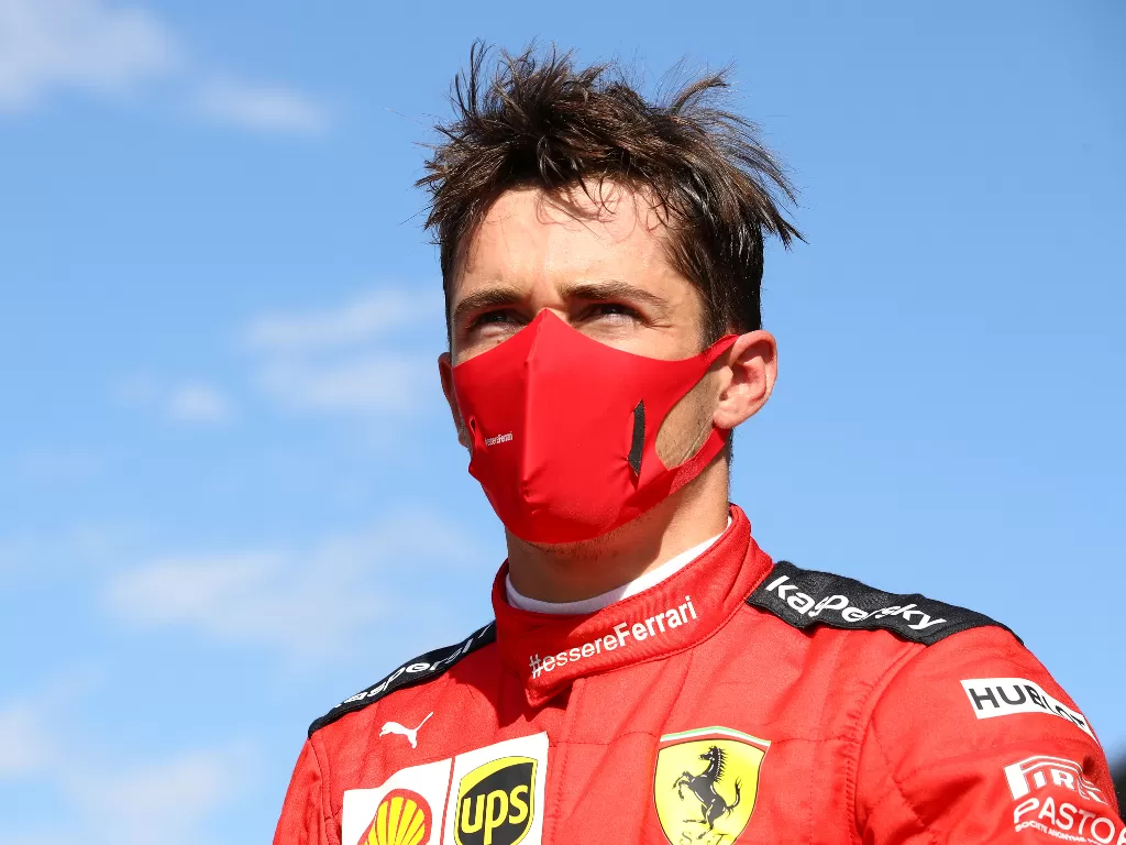 Pembalap Ferrari, Charles Leclerc. (REUTERS/POOL New)