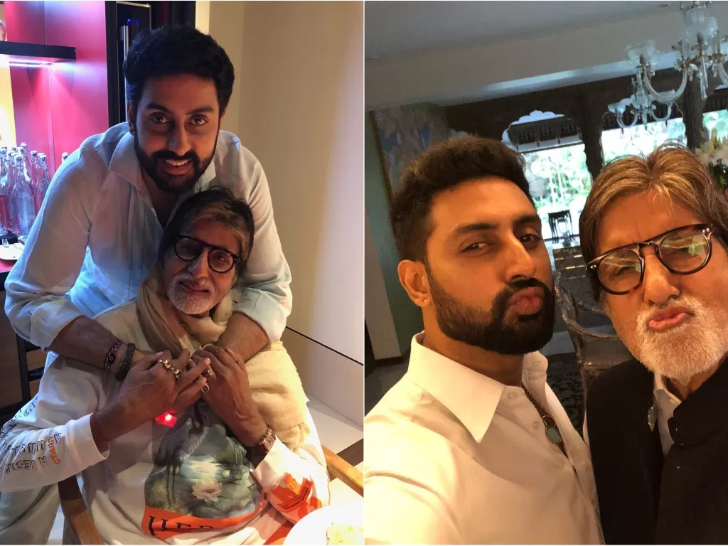 Abishek Bachchan dan Amitabh Bachchan. (instagram/@bachchan)