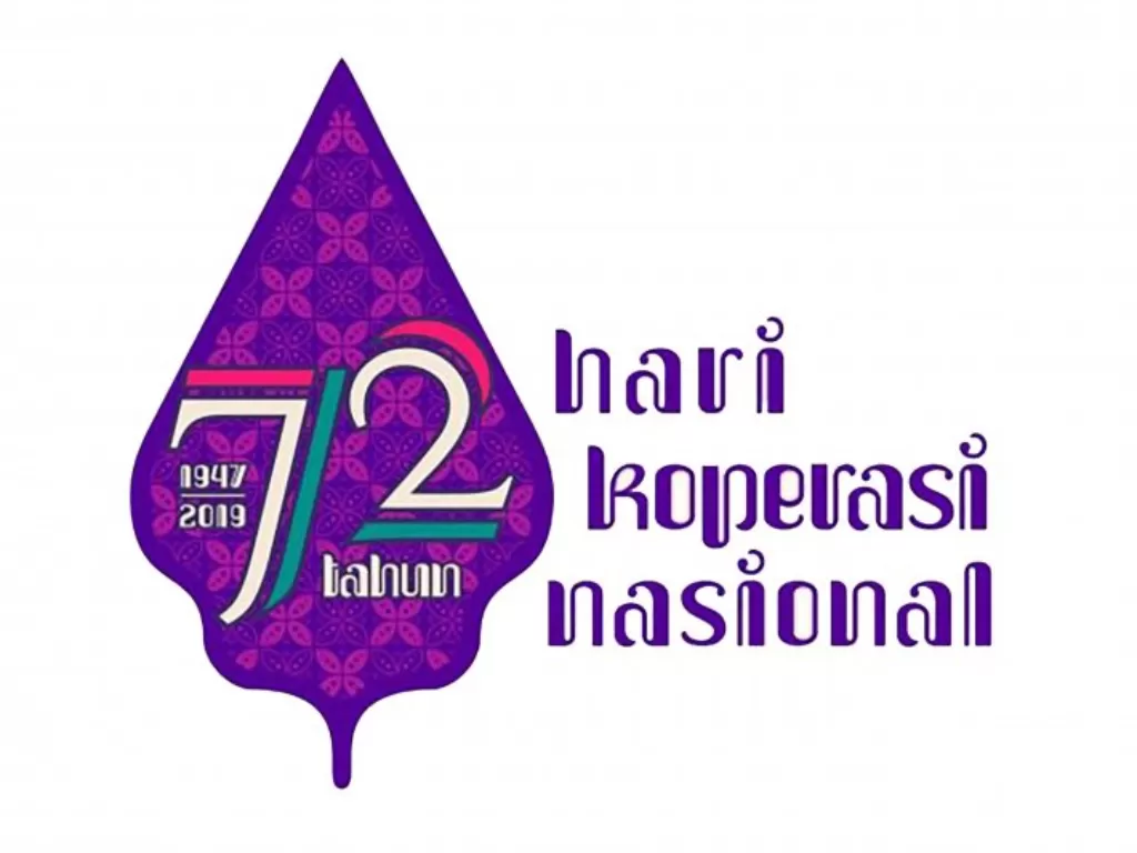 Logo Peringatan Hari Koperasi Nasional ke-72 (Kementerian Koperasi dan Usaha Kecil dan Menengah)