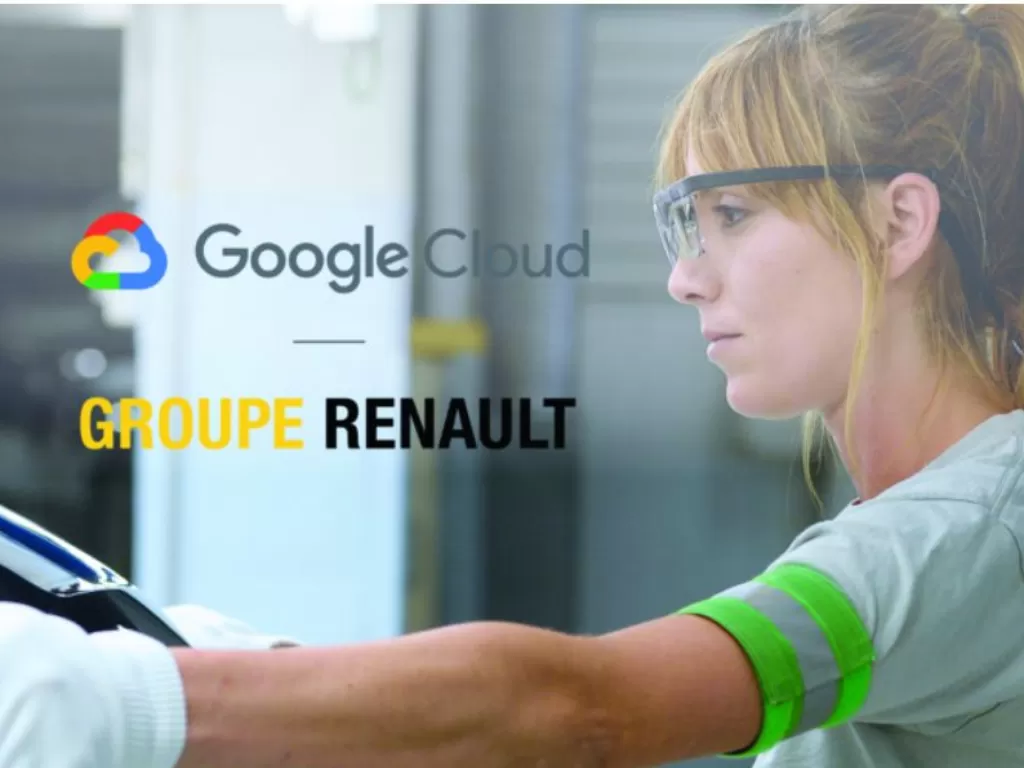 Tampilan kerja sama Renault dengan Google Cloud. (Dok. Renault Group)