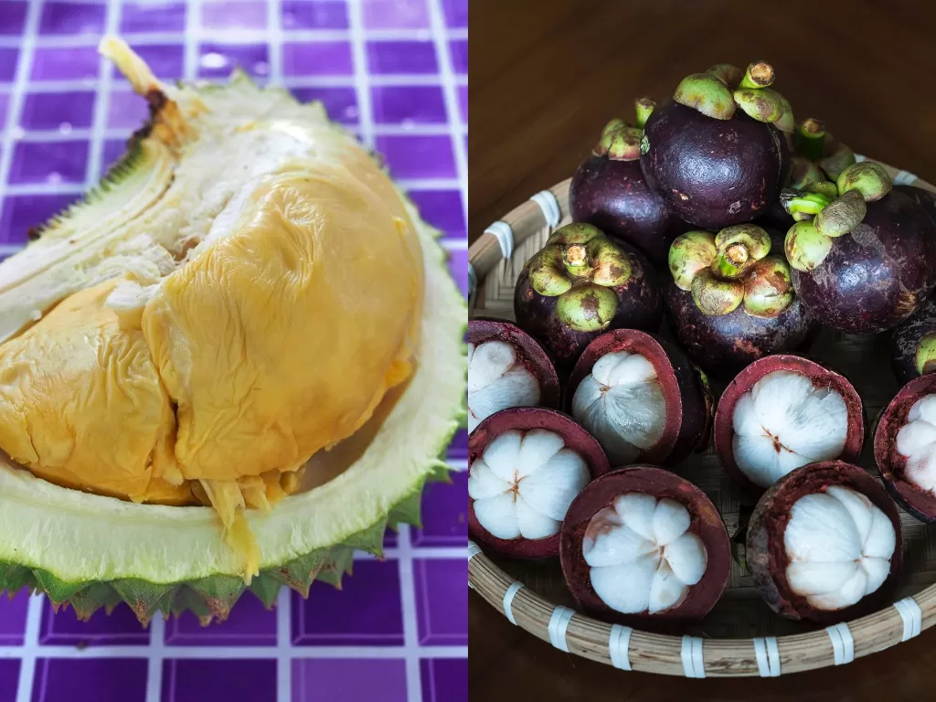Durian dan manggis (Instagram/@durianwriter/Pexels/Quang Nguyen Vinh)
