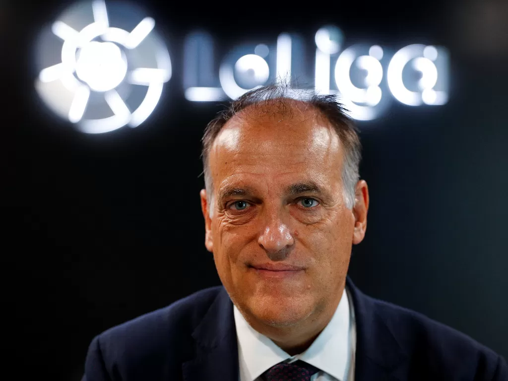Presiden La Liga, Javier Tebas. (REUTERS/Paul Hanna)