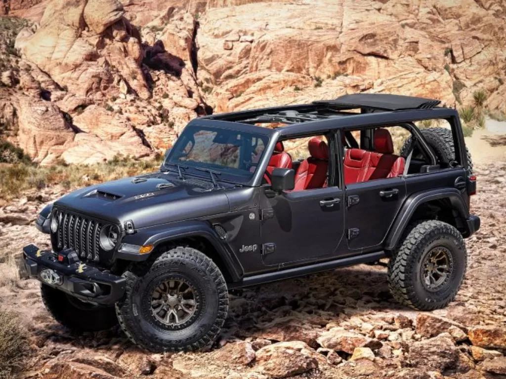 Tampilan gahar mobil penggaruk tanah Jeep Wrangler V8 (Dok.Jeep) 