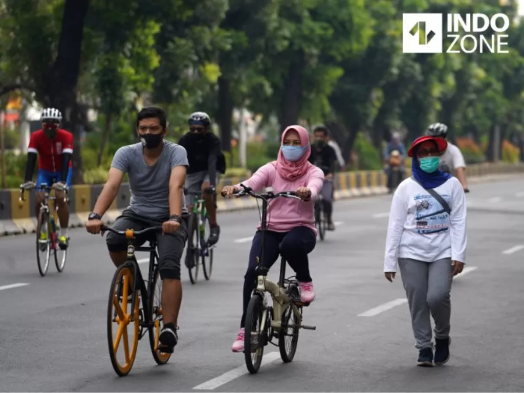 Ilustrasi warga yang berolahraga saat car free day. (INDOZONE/Arya Manggala)