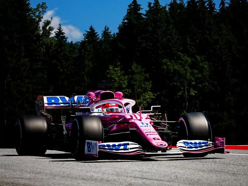 Mobil balap tim Racing Point di kelas Formula 1. (Instagram/@racingpointf1)