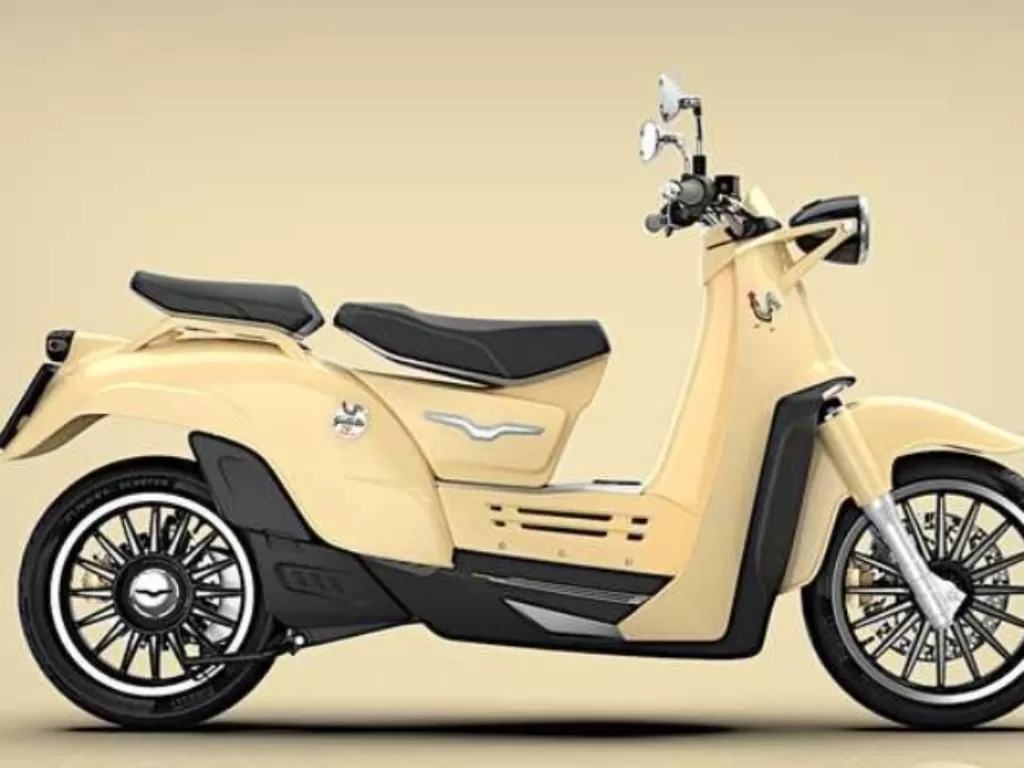 Model konsep skuter Galletto listrik. (Moto Guzzi)