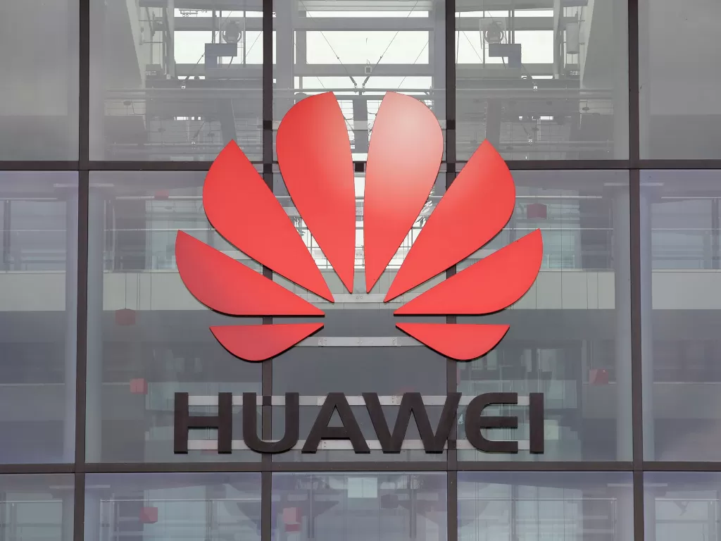 Logo perusahaan teknologi Huawei (photo/REUTERS/Matthew Childs)