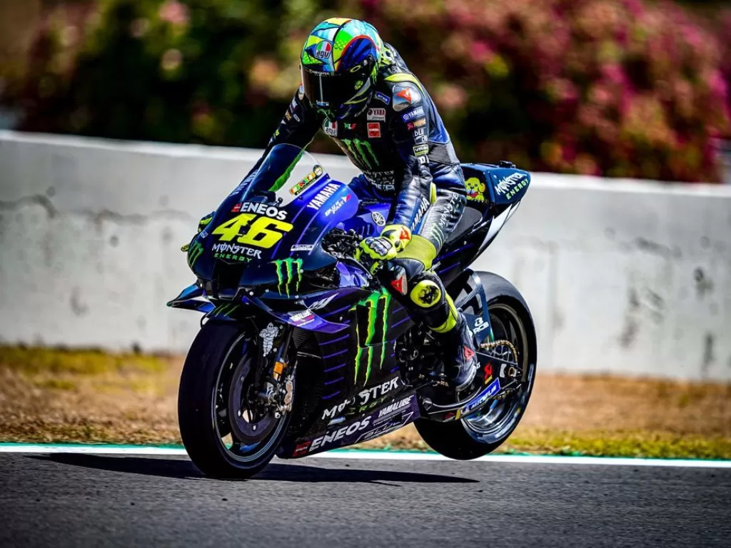 Pembalap Monster Energy Yamaha, Valentino Rossi. (Instagram/@valeyellow46)