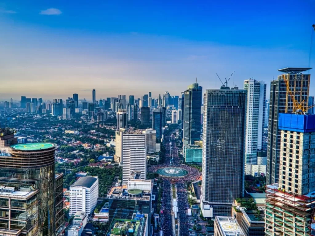 Ilustrasi beberapa gedung perbankan di Jakarta, Indonesia. (Pexels/Tom Fisk).