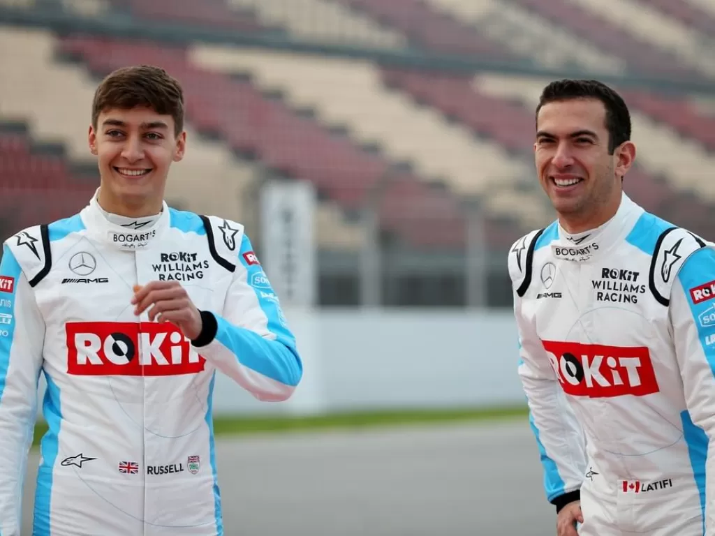 Dua pembalap Williams Racing, George Russell dan Nicholas Latifi. (Instagram/@williamsracing)