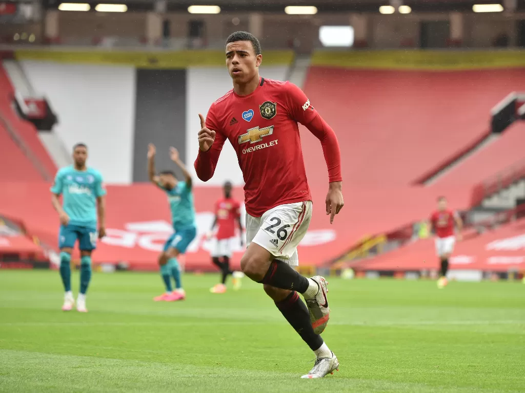 Winger Manchester United, Mason Greenwood. (Peter Powell/Pool via REUTERS)