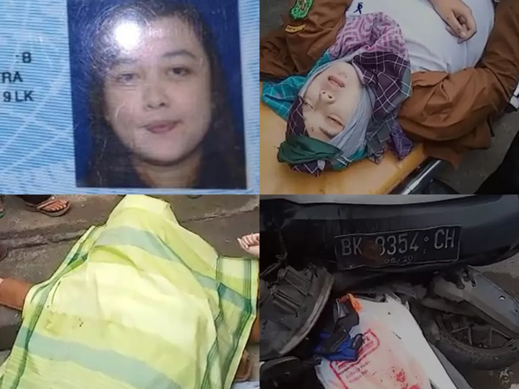 Sufiyanti Wahyuni tewas akibat ditabrak mobil box di Medan, Sumatera Utara.