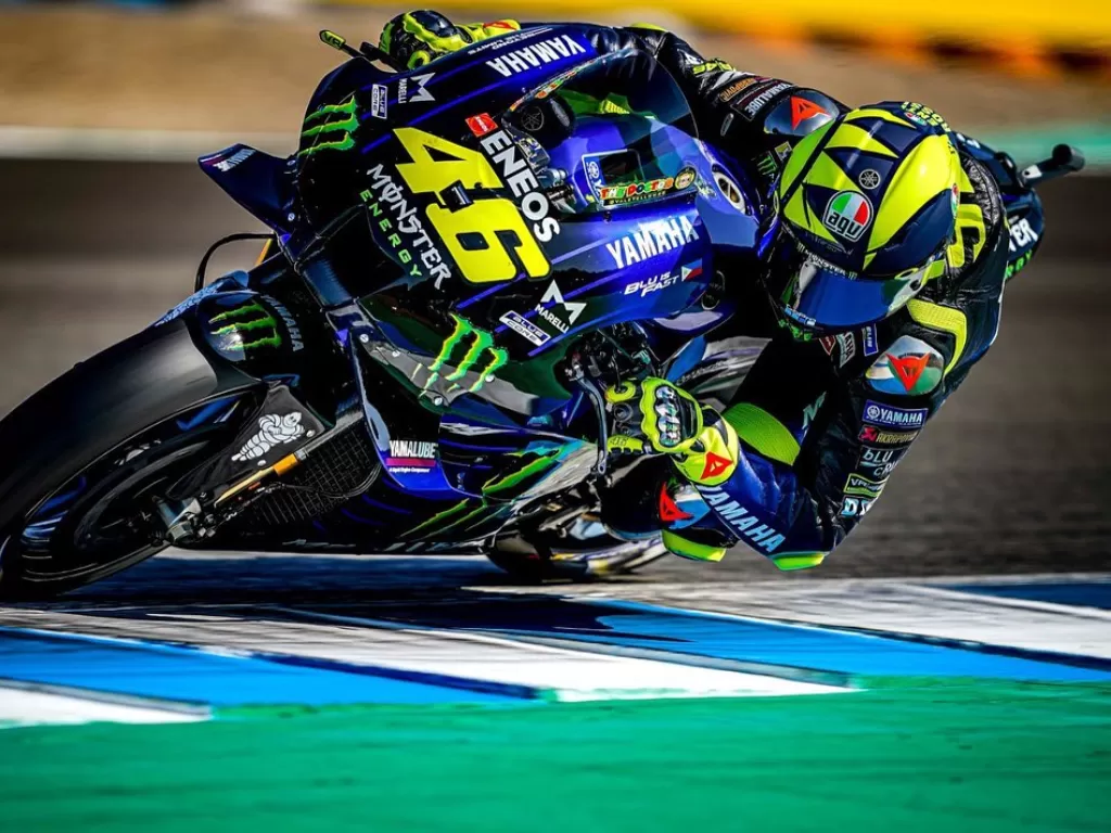 Pembalap Monster Energy Yamaha, Valentino Rossi. (Instagram/@valeyellow46)