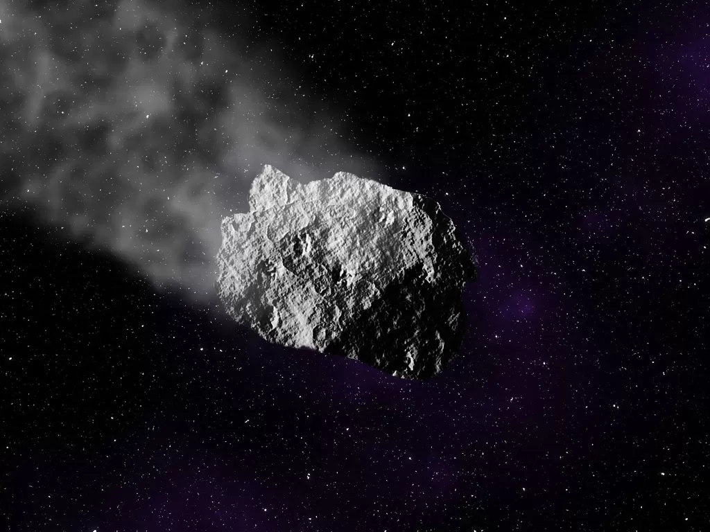 Ilustrasi asteroid di luar angkasa (Ilustrasi/Pixabay/A Owen)