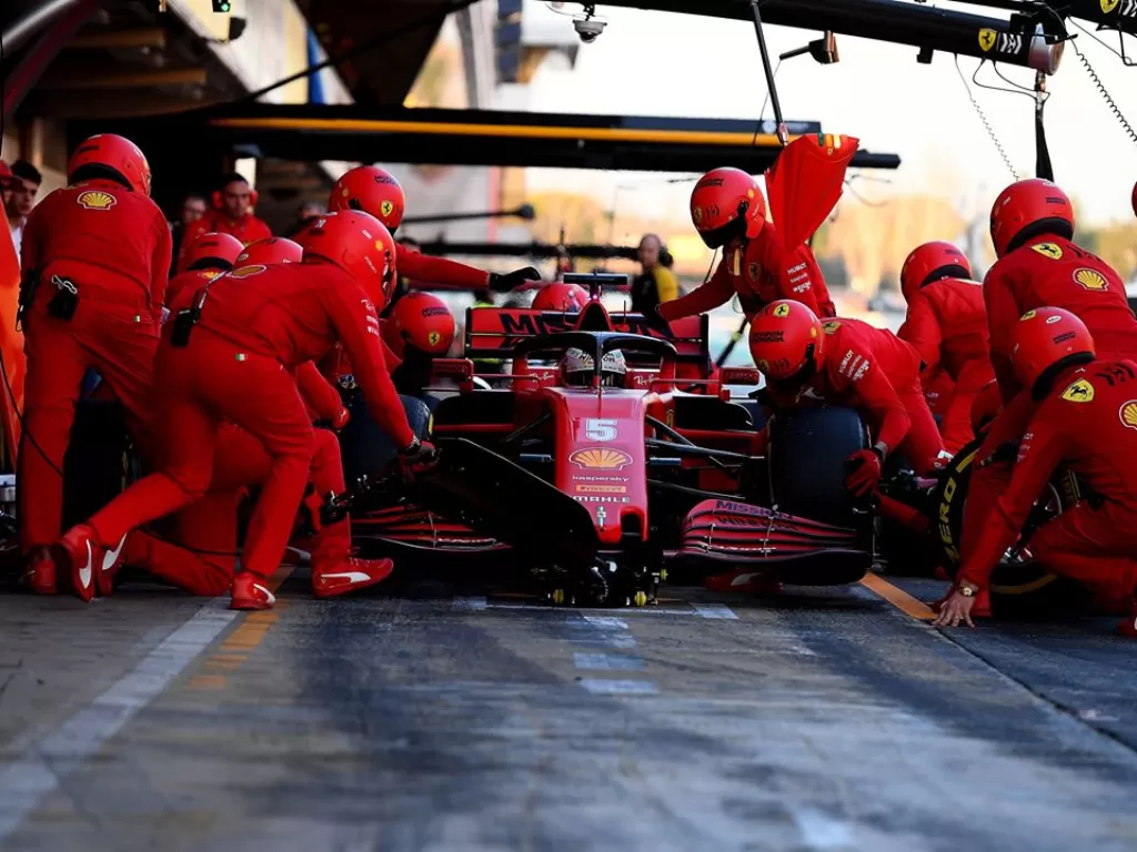 Pabrikan Ferrari di kelas Formula 1. (Instagram/@scuderiaferrari)