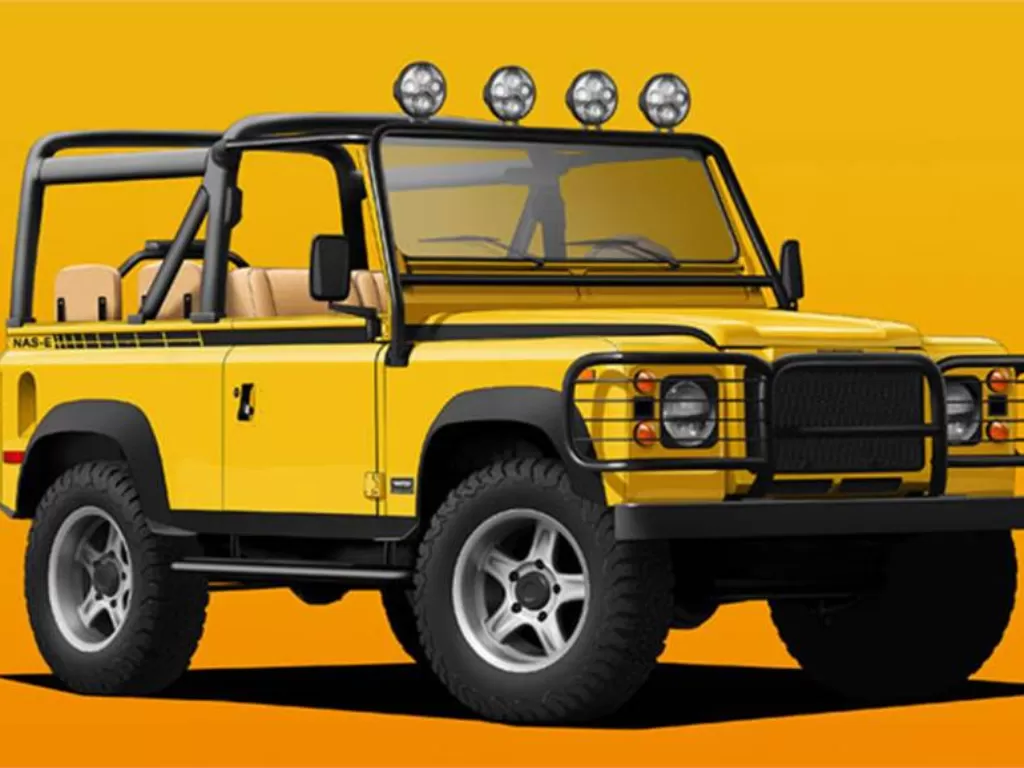 Land Rover Defender lawas dengan warna Malibu Yellow. (autocarindia.com)