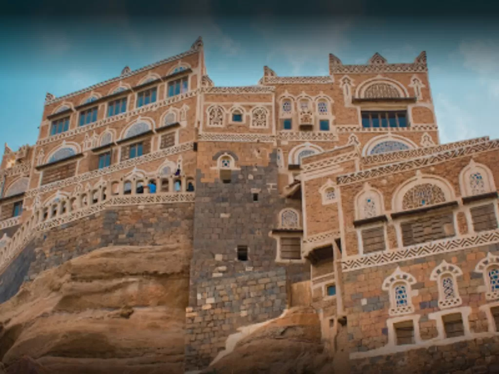 Dar Al Hajar, Istana Batu di Yaman. (Google Maps)