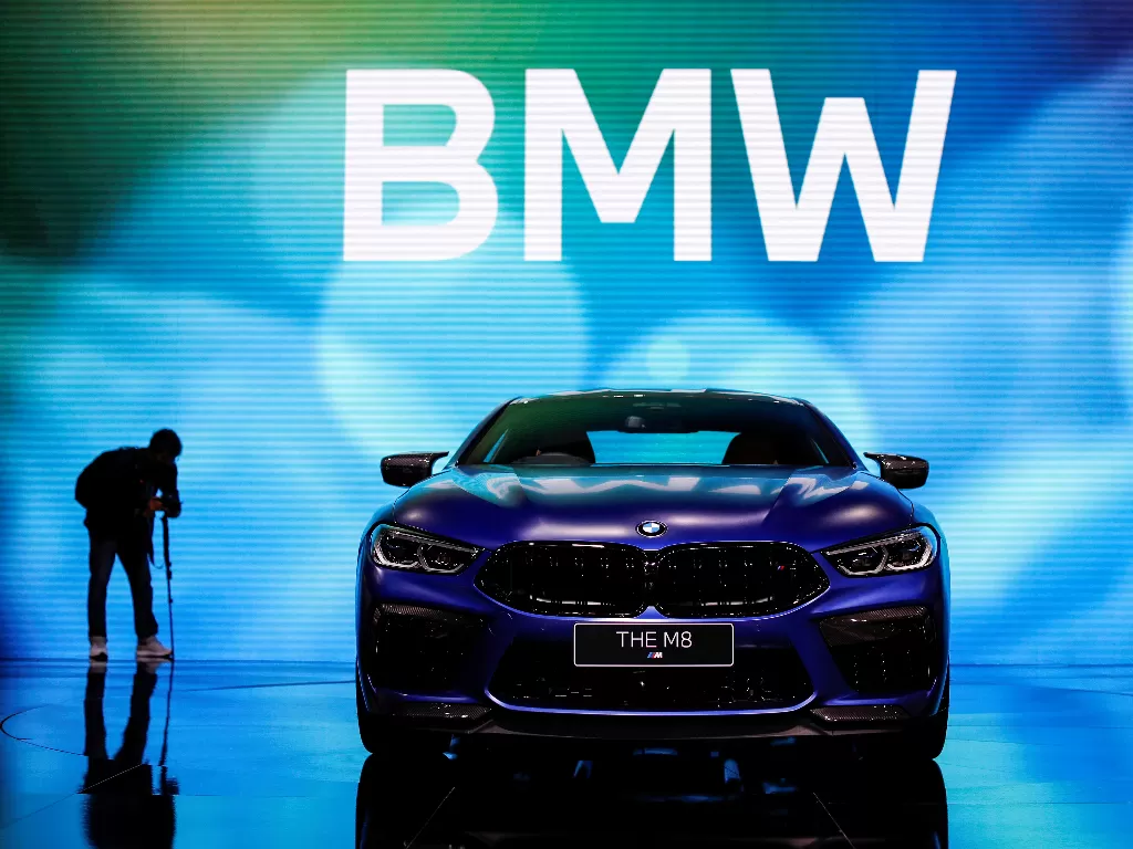 Tampilan mobil listrik BMW. (REUTERS/JORGE SILVA)
