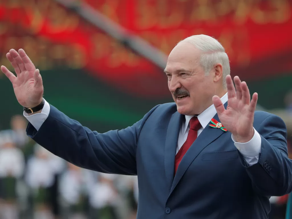 Presiden Belarusia Alexander Lukashenko pulih dari Covid-19 (REUTERS/Vasily Fedosenko)