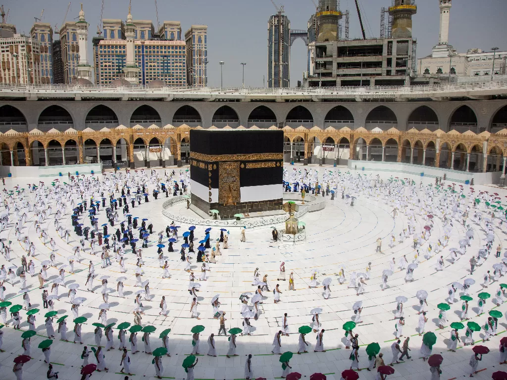 Peserta ibadah haji tahun ini dikurangi (Saudi Ministry of Media/Handout via REUTERS)