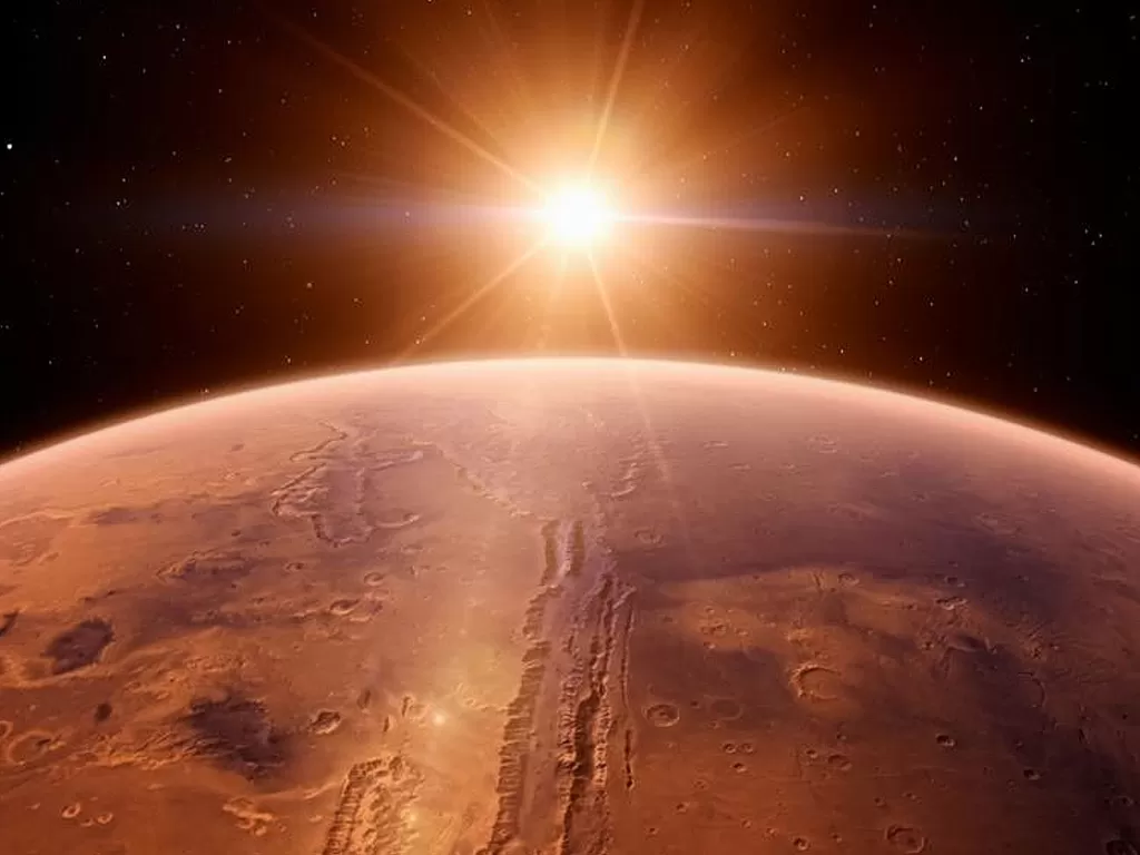 Foto permukaan planet Mars dari luar angkasa (photo/National Geographic)