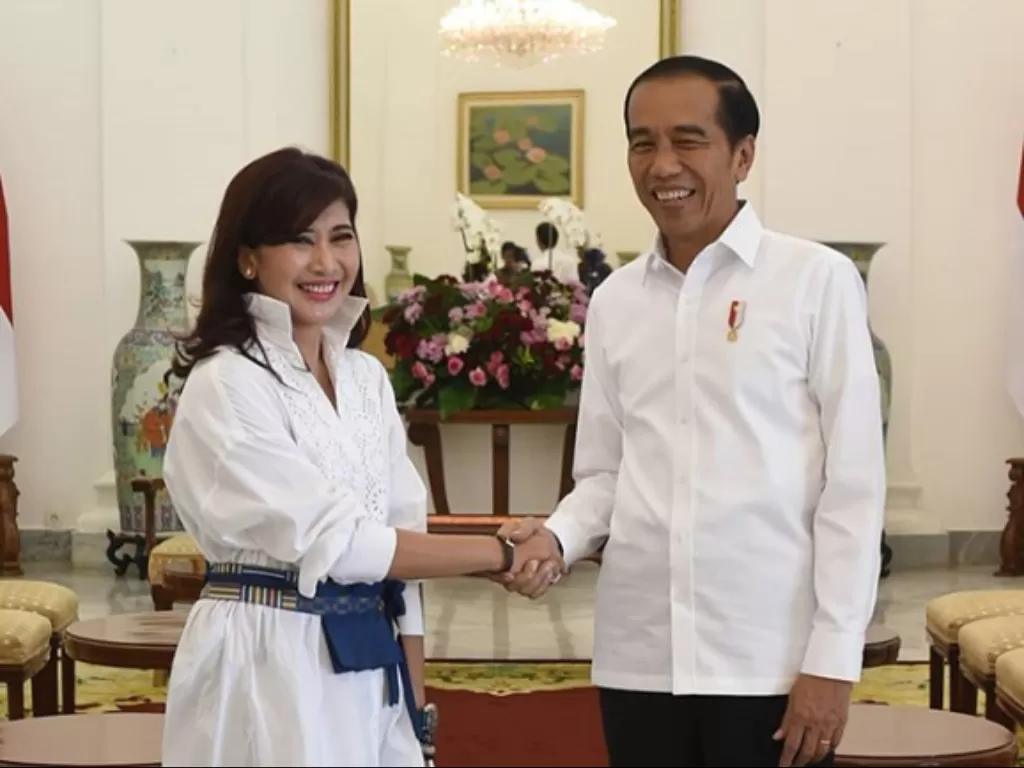Ike Muti dan Presiden Jokowi. (Foto: Instagram @ikemuti16)
