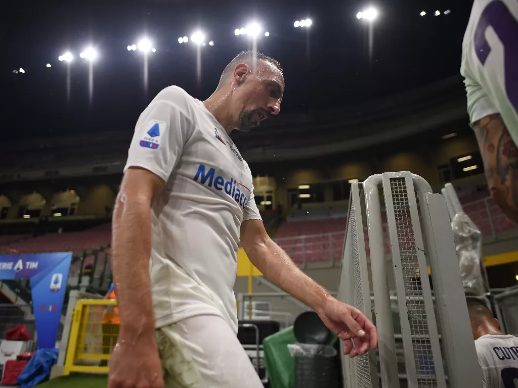 Gelandang Fiorentina, Franck Ribery. (REUTERS/Daniele Mascolo)