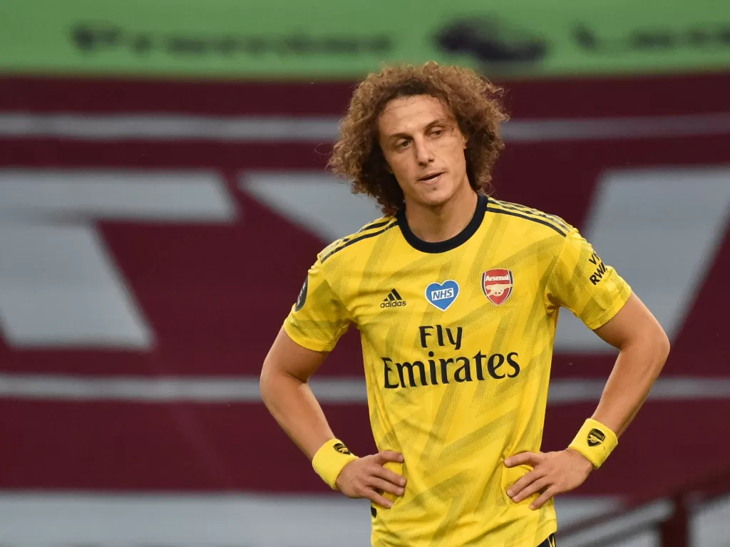 Bek Arsenal, David Luiz. (REUTERS/Rui Vieira)