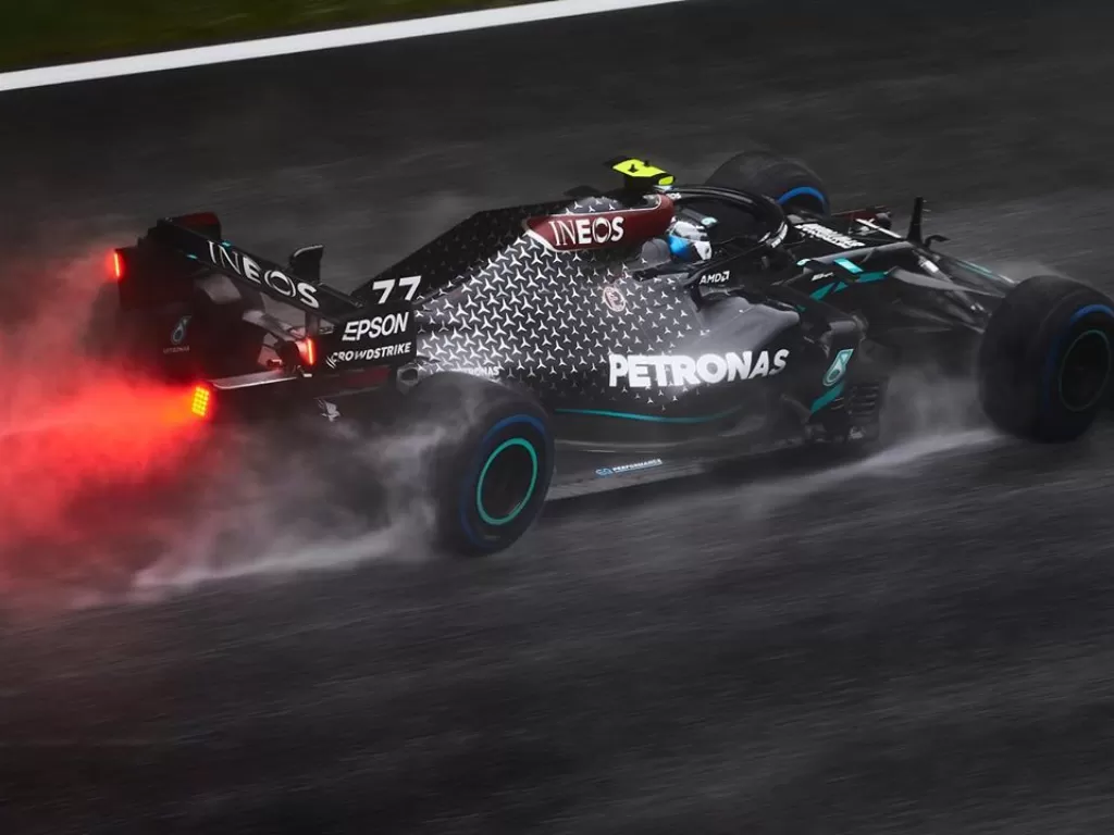 Tampilan mobil balap milik pabrikan Mercedes. (Instagram/@mercedesamgf1)
