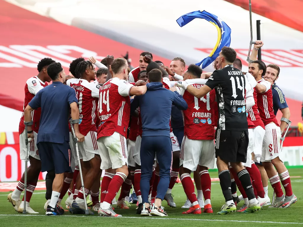 Arsenal menjuarai Piala FA. (REUTERS/Adam Davy)