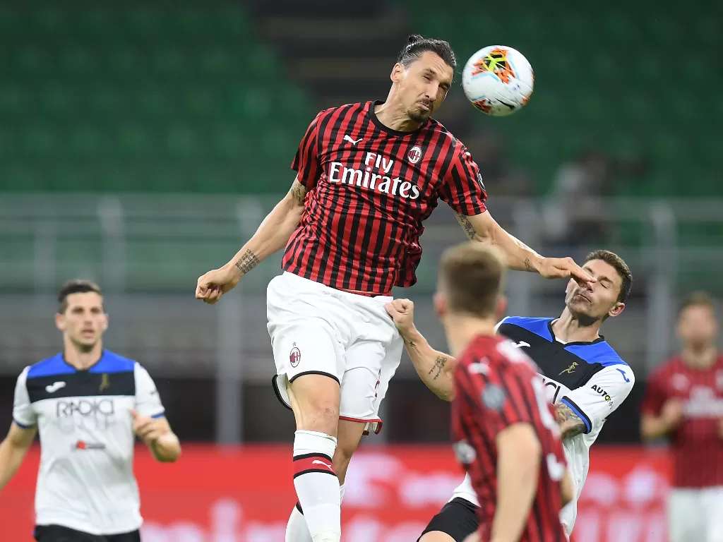 Penyerang AC Milan, Zlatan Ibrahimovic. (REUTERS/Daniele Mascolo)