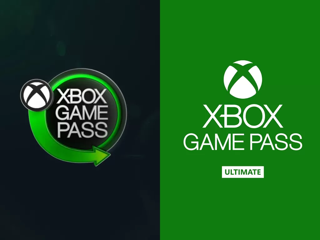 Kiri: Logo lama Xbox Game Pass, Kanan: Logo baru Xbox Game Pass (photo/Dok. Microsoft)