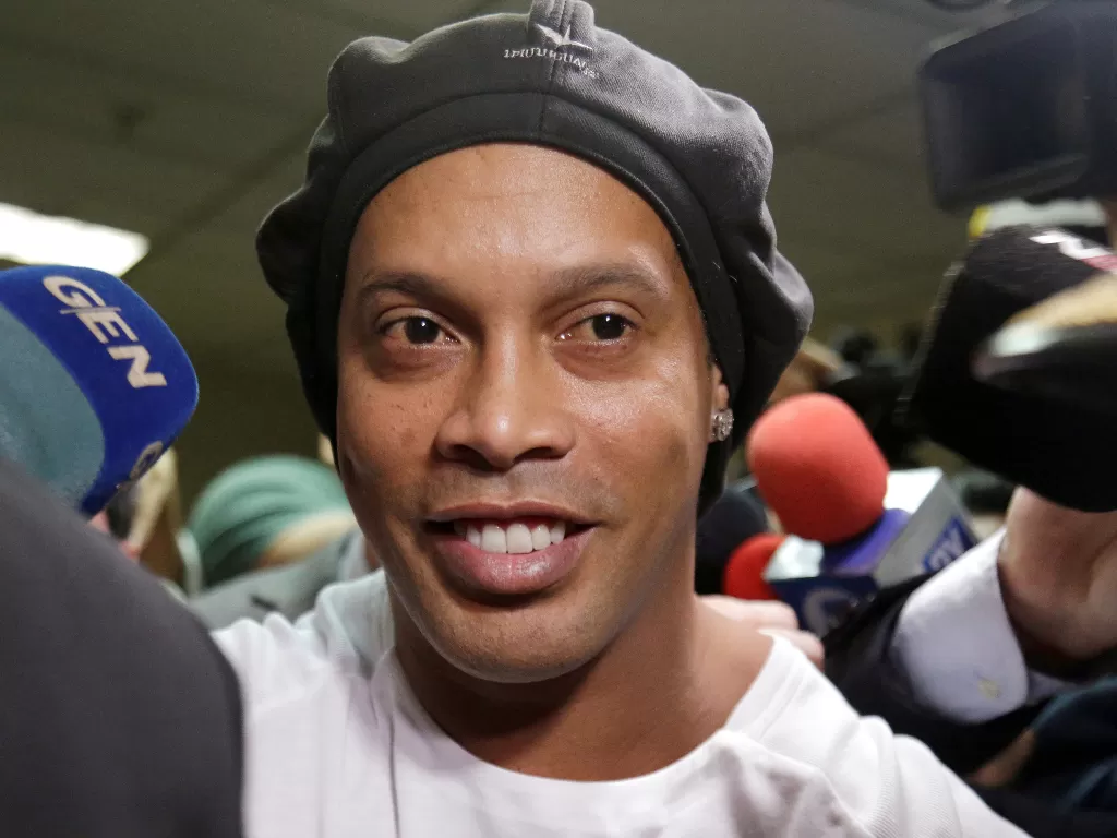 Legenda sepak bola Brasil, Ronaldinho. (REUTERS/Jorge Adorno)