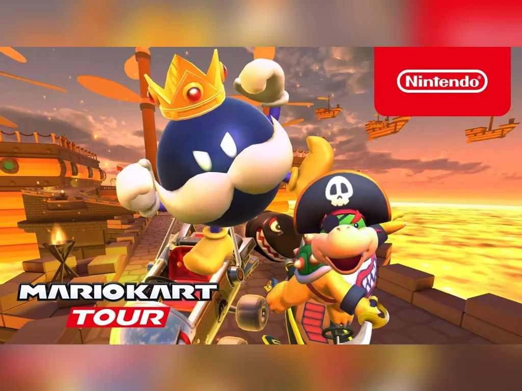 Karakter dari franchise Super Mario di game Mario Kart Tour (photo/YouTube/Nintendo Mobile)
