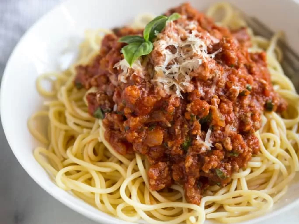 Saus Spaghetti Homemade. (tastesbetterfromscratch.com/Lauren Allen) 