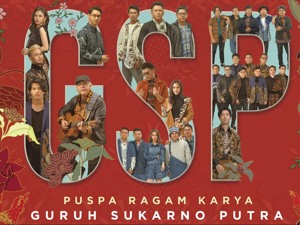 Beberapa musisi yang terlibat dalam album kompilasi 'Puspa Ragam Karya Guruh Sukarno Putra.' (Dok. Musica Studio).