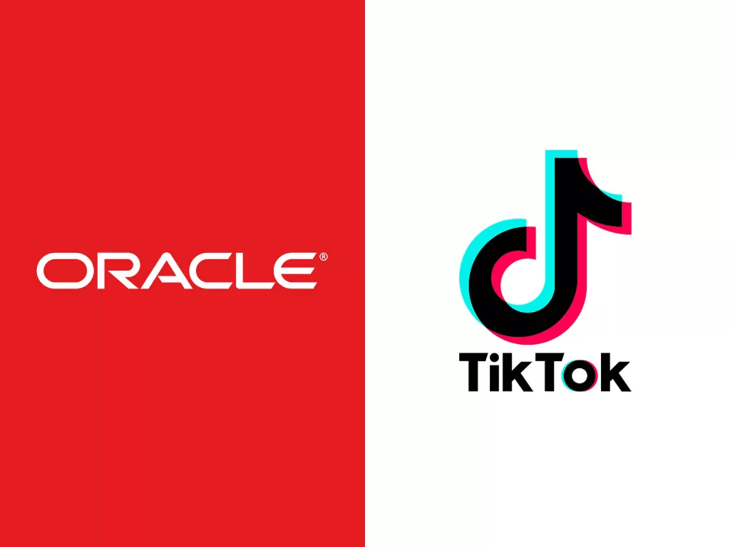 Logo perusahaan Oracle dan juga TikTok (photo/Oracle/TikTok)