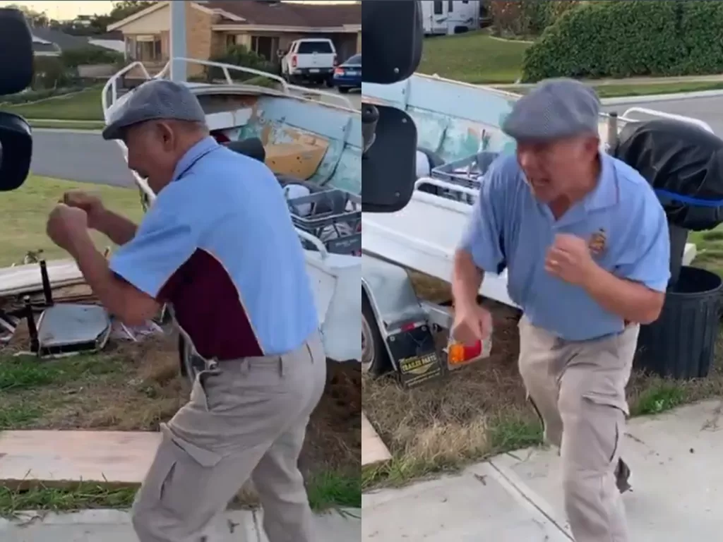 Video viral kakek berumur 75 tahun yang masih jago skill tinju (photo/Twitter/@BoxingKingdom14)
